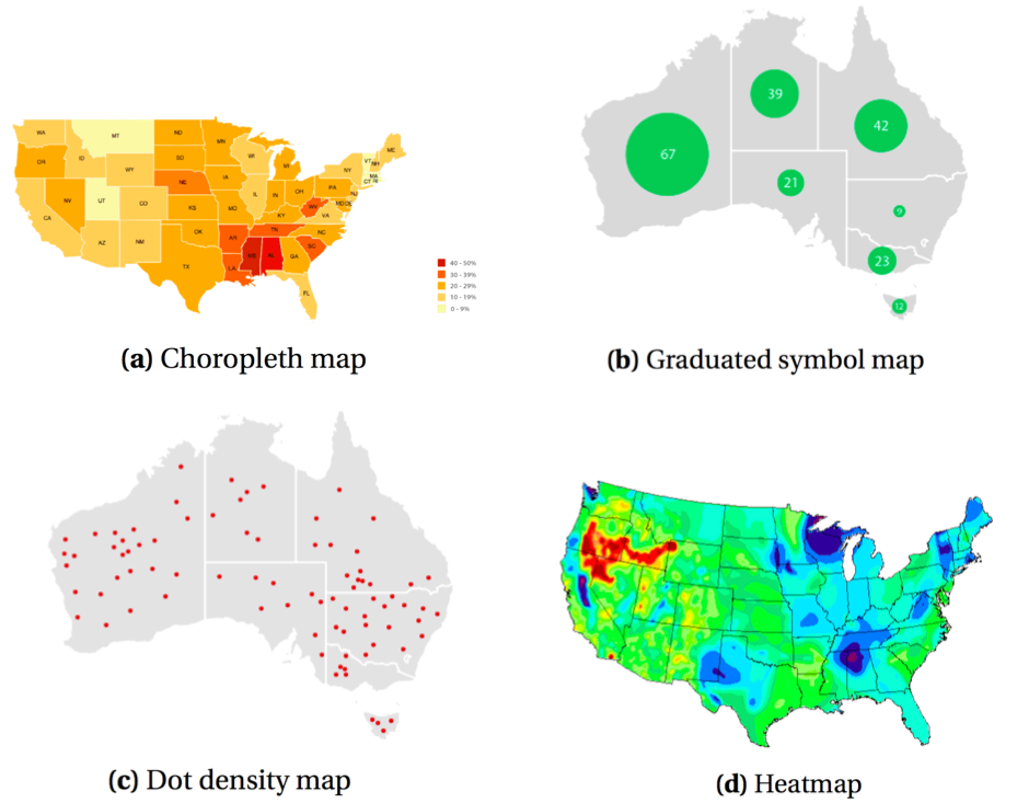 Figure 9: Main types of maps (source: the data visualization catalogue)